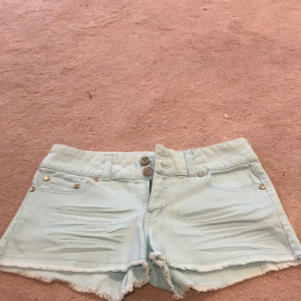 Blue jean shorts